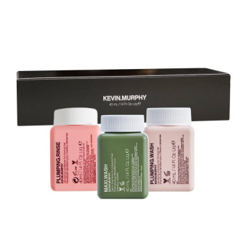 DETOX.ME PLUMPING MINI KIT - apjomu piešķirošs un stiprinošs mini kopšanas komplekts plāniem matiem