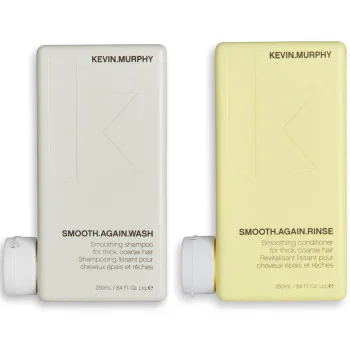 SMOOTH.AGAIN DUO - smoothing shampoo and conditioner set for frizz control and shine