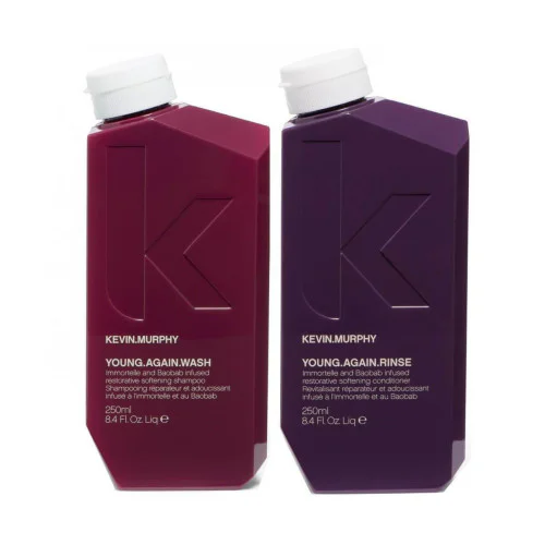 YOUNG.AGAIN DUO - rejuvenating shampoo and conditioner set for restoring strength and shine