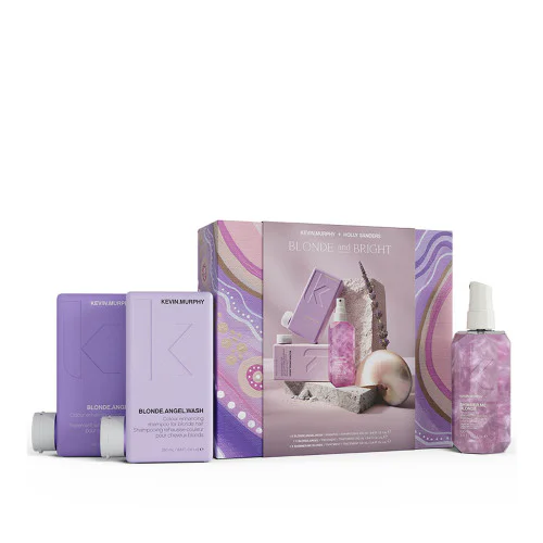 BLONDE AND BRIGHT - toning care set for blonde hair