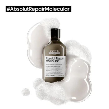 Serie Expert Absolut Repair Molecular šampūns - atjaunojošs un stiprinošs līdzeklis