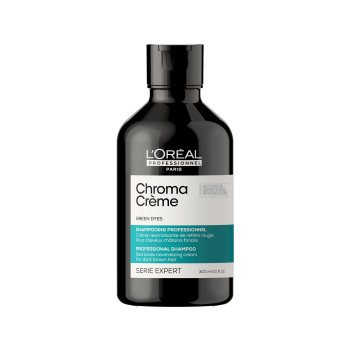 Serie Expert Chroma Crème zaļš šampūns - neitralizē sarkanos toņus