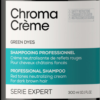 Serie Expert Chroma Crème Green Shampoo - neutralizing red tones