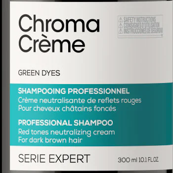 Serie Expert Chroma Crème зелёный шампунь - нейтрализует красные оттенки