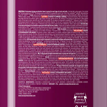 Serie Expert Curl Expression līdzeklis žāvēšanai - paātrina žūšanu