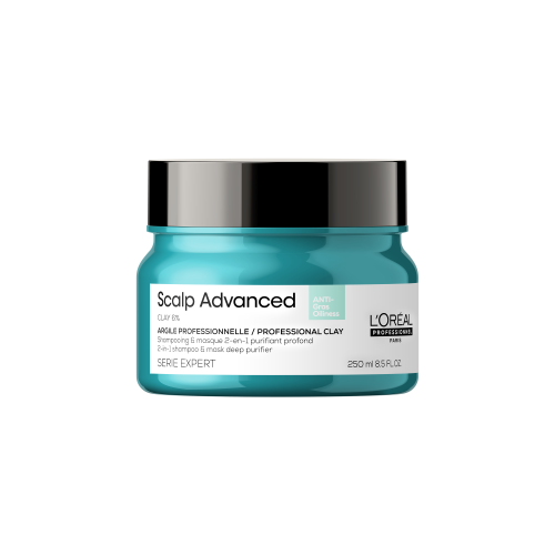 Serie Expert Scalp Advanced 2 in 1 Clay Mask Shampoo - purifying and balancing