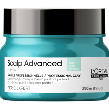 Serie Expert Scalp Advanced 2 in 1 Clay Mask Shampoo - purifying and balancing