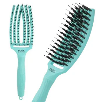Fingerbrush Care Iconic Boar&Nylon Mint M – curved ionic brush