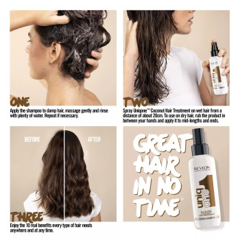 UNIQ ONE Coconut Hair Treatment 10 in 1 – Leave-in spray for repair and nourishment