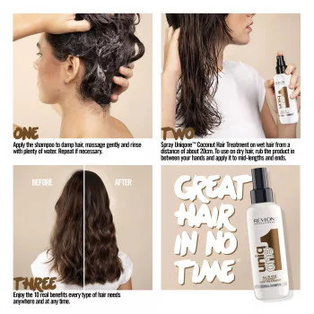 UNIQ ONE Coconut Hair Treatment 10 in 1 – Восстанавливающий и питательный несмываемый спрей